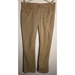 Levis 514 Cut Pants Jeans Men's 36x32 Tan Brown Straight Fit 100% Cotton